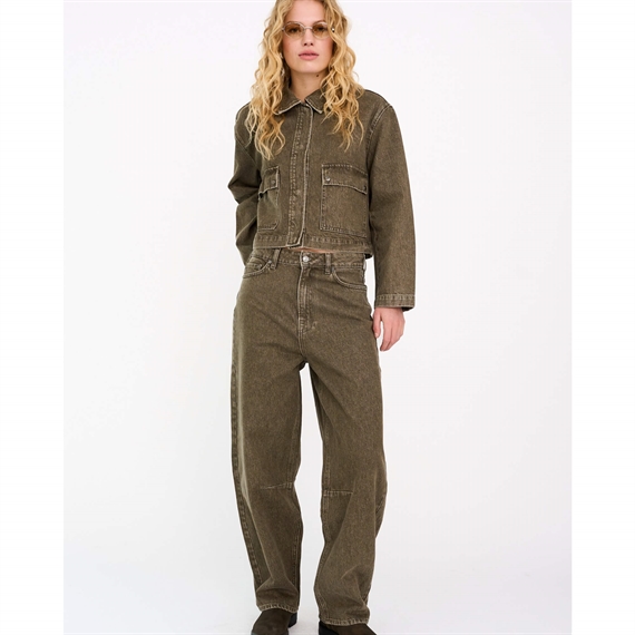 Ivy Copenhagen Janice Slung Jeans Wash Olinda, Desert Green